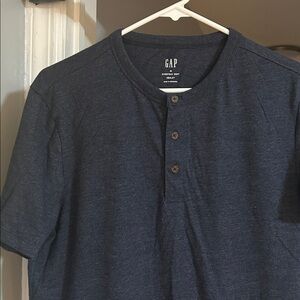 GAP Navy Henley Shirt